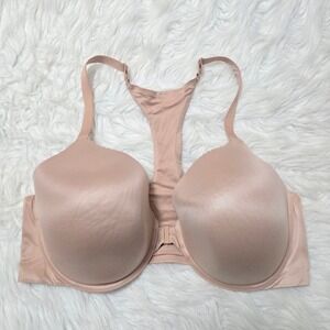 Victoria's Secret Body By Victoria Front Close Racerback Bra Tan 40DDD Lined